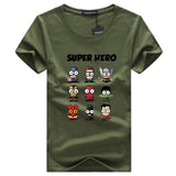 The Avengers Super Hero Marvel Cotton T Shirt Homme 2019 Avengers Endgame Men Tops Tees Mens Skateboard Shirts Summer Tops 5XL