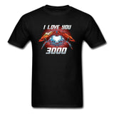 Tony Stark Ironman I Love You 3000 Times Men T-Shirt Love Heart Super Hero Spiderman Captain Marvel Endgame Avengers Tshirt