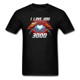 Tony Stark Ironman I Love You 3000 Times Men T-Shirt Love Heart Super Hero Spiderman Captain Marvel Endgame Avengers Tshirt