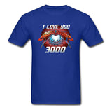 Tony Stark Ironman I Love You 3000 Times Men T-Shirt Love Heart Super Hero Spiderman Captain Marvel Endgame Avengers Tshirt