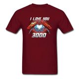 Tony Stark Ironman I Love You 3000 Times Men T-Shirt Love Heart Super Hero Spiderman Captain Marvel Endgame Avengers Tshirt