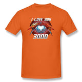 Tony Stark Ironman I Love You 3000 Times Men T-Shirt Love Heart Super Hero Spiderman Captain Marvel Endgame Avengers Tshirt