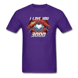 Tony Stark Ironman I Love You 3000 Times Men T-Shirt Love Heart Super Hero Spiderman Captain Marvel Endgame Avengers Tshirt