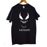 Marvel newest venom logo print cotton t shirt men fashion Summer casual short sleeves black male top tee Iron man t-shirt 2019