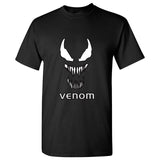 Marvel newest venom logo print cotton t shirt men fashion Summer casual short sleeves black male top tee Iron man t-shirt 2019