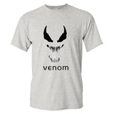 Marvel newest venom logo print cotton t shirt men fashion Summer casual short sleeves black male top tee Iron man t-shirt 2019