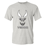 Marvel newest venom logo print cotton t shirt men fashion Summer casual short sleeves black male top tee Iron man t-shirt 2019
