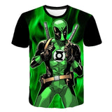 Harajuku Summer Fashion Superhero Spiderman Batman Avengers Captain America Distressed Shield Logo Marvel Comics Adult t-Shirt