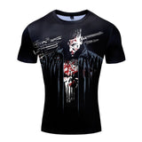 2019 New Avengers 4 Armor Men Compression shirt Cosplay T shirts 3D Fitness Captain Marvel tee shirt Tight Punisher shull shirt