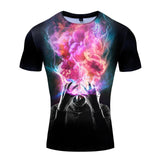 2019 New Avengers 4 Armor Men Compression shirt Cosplay T shirts 3D Fitness Captain Marvel tee shirt Tight Punisher shull shirt
