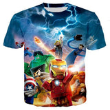 Marvel Avengers 4 kids 3d tshirts Batman Spiderman child Girls t shirts Ironman Superman Captain America cosplay baby boy tees 2