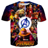 Marvel Avengers 4 kids 3d tshirts Batman Spiderman child Girls t shirts Ironman Superman Captain America cosplay baby boy tees 2