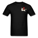 Rainbow Deadpool T-shirt Men Fitness T Shirt Cotton Black Tops Marvel Swordsman Tees Plus Size Anime Tees Hip Hop Street Tshirt