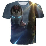 3D Marvel T Shirt Men Women Unisex Tee Shirts Summer Cool Design Iron Man Tees Couple Tops O Neck Short Sleeve Tshirt S-5XL