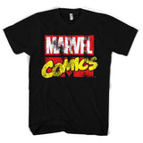 UFFICIALE NERO da uomo Marvel Comics sdrucito T-shirt con logo - EROI Classico Fashion Unique Classic Cotton Men top