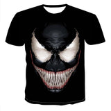 New arrive popular marvel movie venom t shirt men women 3D print fashion short sleeve tshirt streetwear casual summer tops S-6XL