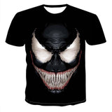 New arrive popular marvel movie venom t shirt men women 3D print fashion short sleeve tshirt streetwear casual summer tops S-6XL
