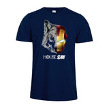 Marvel Avengers Iron man grey wolf HOUSE STARK tshirt cool design boyfriend gift friend present full cotton tshirt